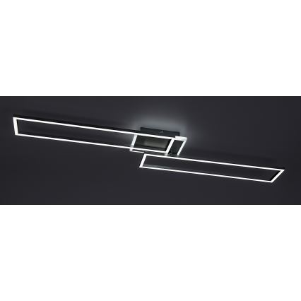 Rabalux - Plafón LED regulable LED/40W/230V 2700-6500K Wi-Fi Tuya cromo mate + control remoto 25x110 cm