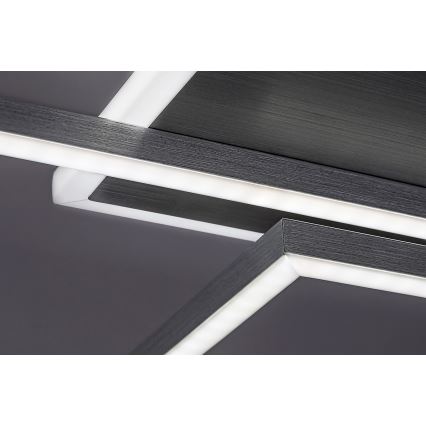 Rabalux - Plafón LED regulable LED/40W/230V 2700-6500K Wi-Fi Tuya cromo mate + control remoto 25x110 cm