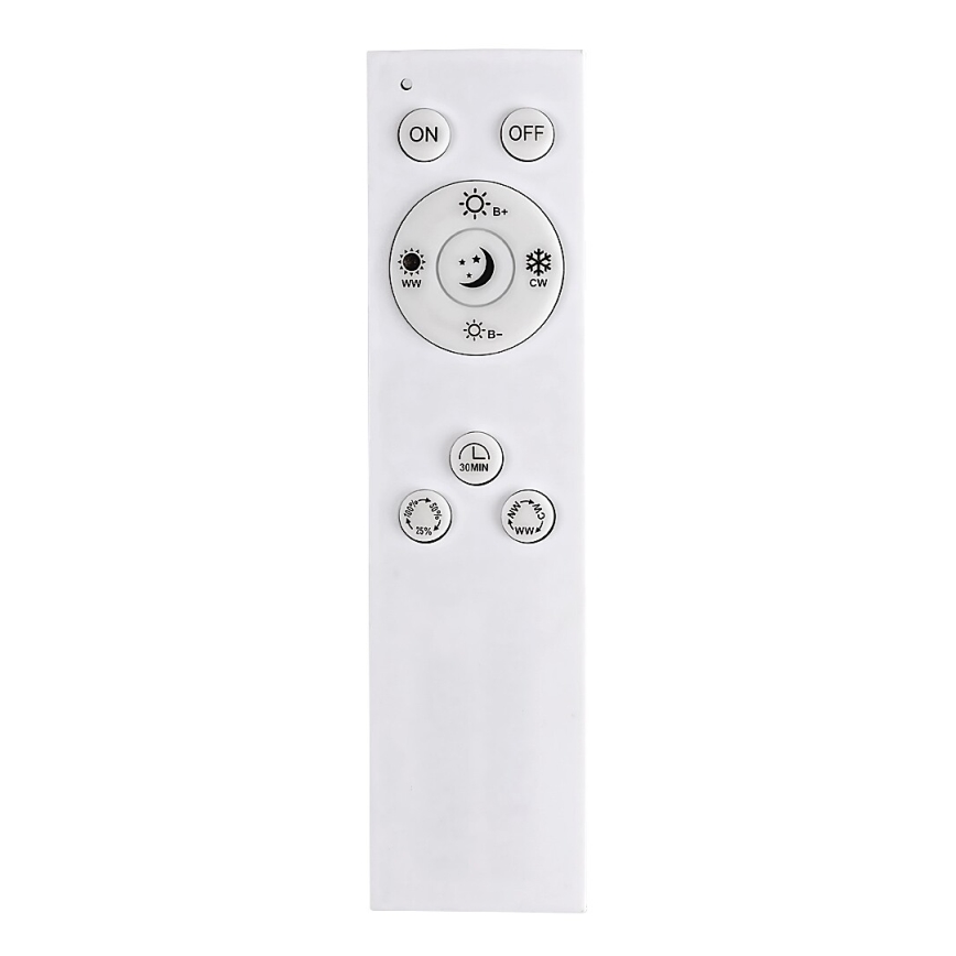 Rabalux - Plafón LED regulable LED/40W/230V 2700-6500K Wi-Fi Tuya cromo mate + control remoto 25x110 cm