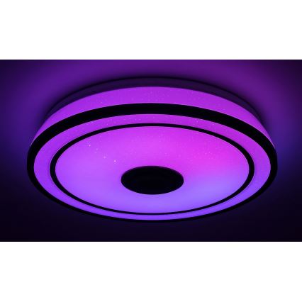 Rabalux - Lámpara de techo LED RGB regulable con altavoz integrado LED/24W/230V 3000-6500K + mando a distancia diámetro 39,5 cm