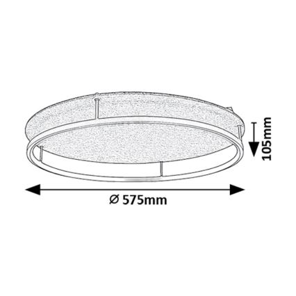 Rabalux - Lámpara de techo LED/40W/230V 3000/4000K Ø 57,5 cm