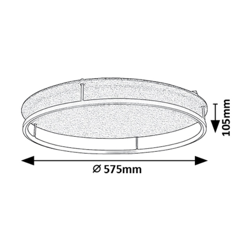 Rabalux - Lámpara de techo LED/40W/230V 3000/4000K Ø 57,5 cm