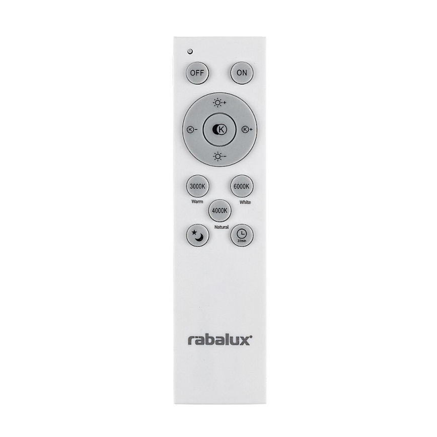 Rabalux - Lámpara de araña LED regulable LED/60W/230V 3000-6000K negro + mando a distancia
