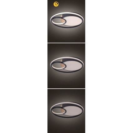 Rabalux - Plafón LED regulable LED/81W/230V 3000K/4000K/6000K + control remoto