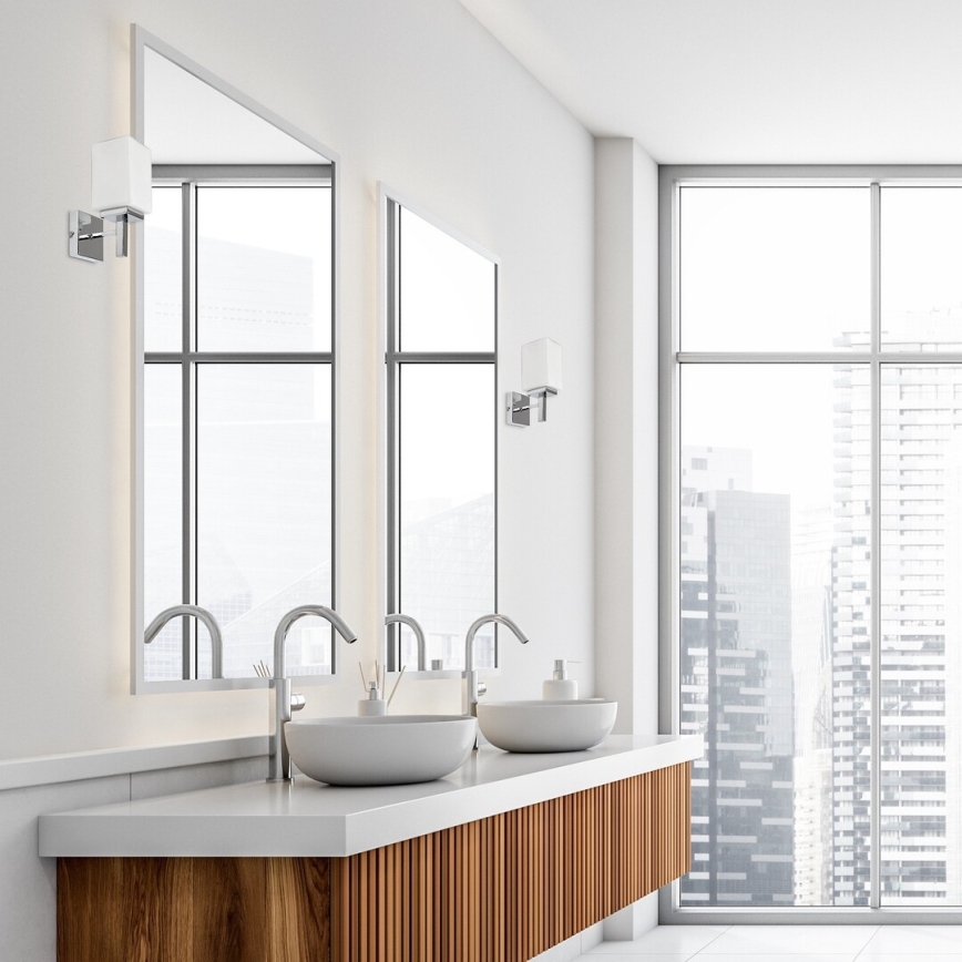 Rabalux - Aplique de baño 1xE14/10W/230V IP44 cromo brillante