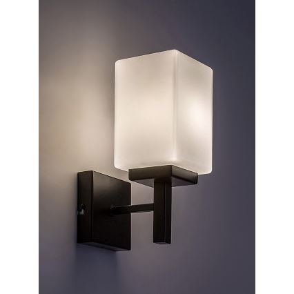 Rabalux - Aplique de baño 1xE14/10W/230V IP44 negro