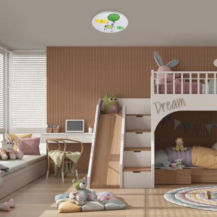 Rabalux - Plafón infantil LED 24 W/230 V 3000 K Ø 37,5 cm