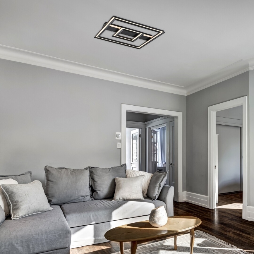 Rabalux - Plafón LED LED/48W/230V 3000K negro