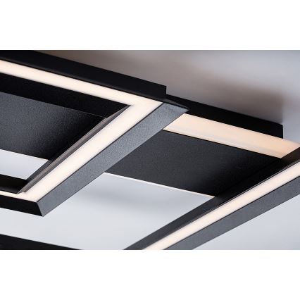 Rabalux - Plafón LED LED/48W/230V 3000K negro