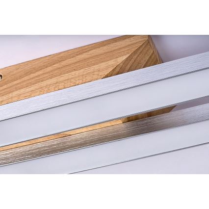 Rabalux - Luminaria de techo LED 21W/230V 4000K, acabado en haya, longitud 80 cm