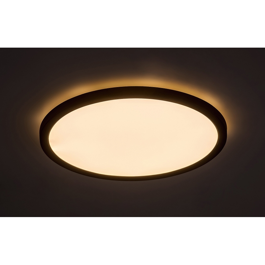Rabalux - Plafón LED LED/36W/230V 3000/4000/6000K diá. 40 cm negro