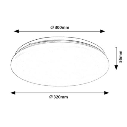 Rabalux - Plafón LED LED/18W/230V 3000K 32 cm
