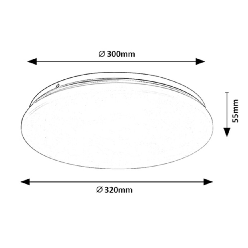 Rabalux - Plafón LED LED/18W/230V 3000K 32 cm