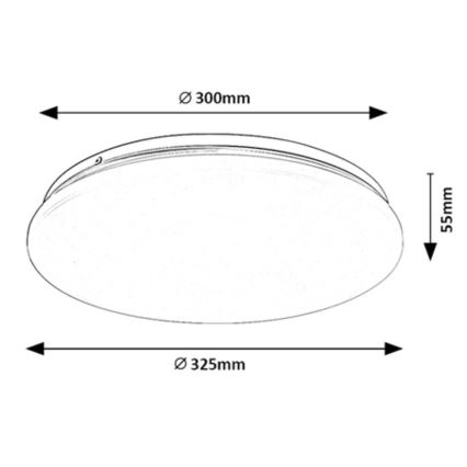 Rabalux - Plafón LED LED/18W/230V 4000K 32 cm