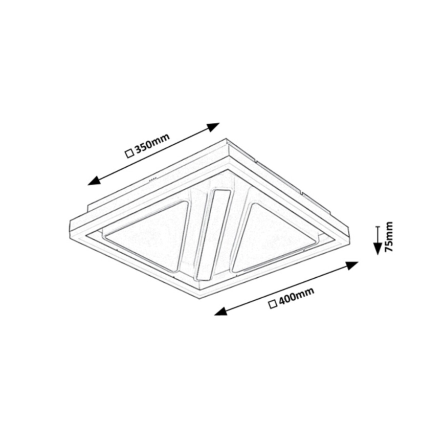 Rabalux - Plafón LED regulable LED/73W/230V + mando a distancia