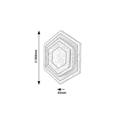 Rabalux - Plafón LED LED/23W/230V 3000/6000K