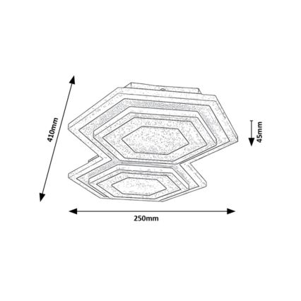 Rabalux - Plafón LED LED/44W/230V 3000/6000K