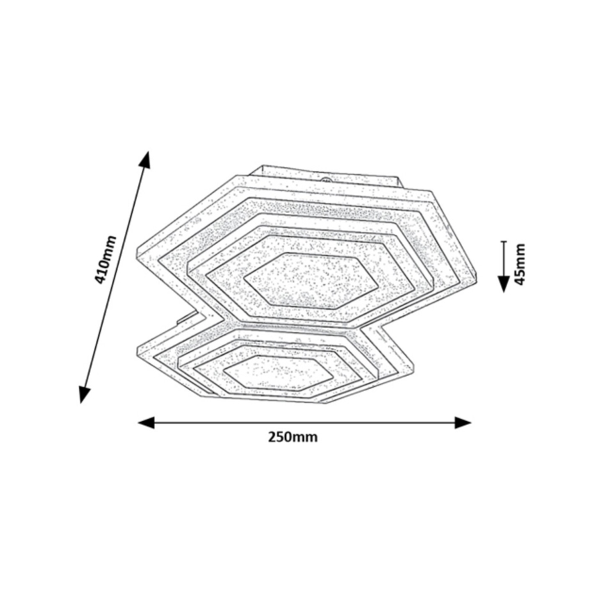 Rabalux - Plafón LED LED/44W/230V 3000/6000K