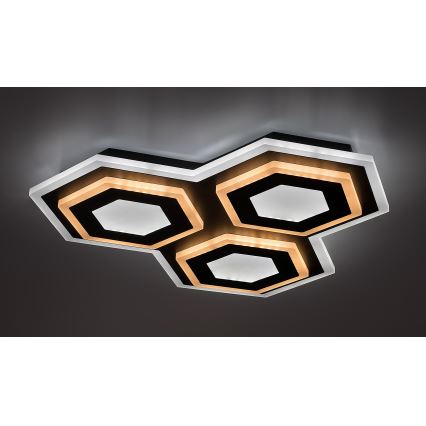 Rabalux - Plafón LED regulable LED/72W/230V 3000/6000K 41,5x41,5 cm + control remoto