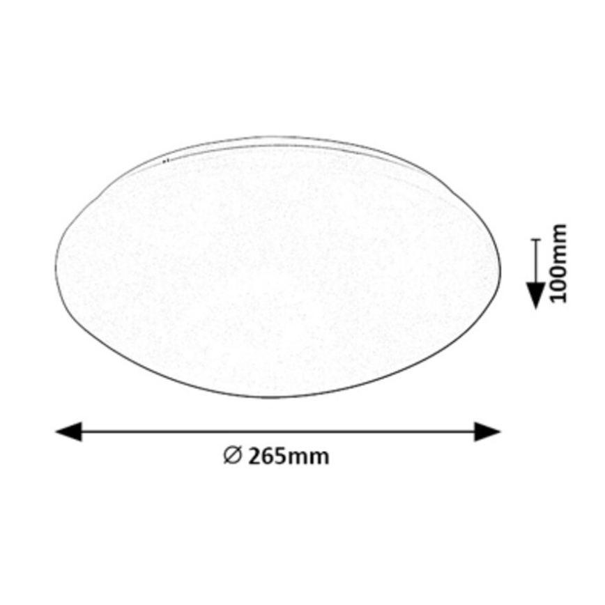 Rabalux - Plafón LED con sensor LED/12W/230V IP44 4000K diá. 26,5 cm