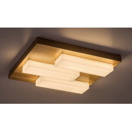 Rabalux - Plafón LED LED/30W/230V 3000K roble 40x40 cm