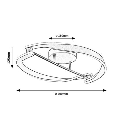 Rabalux - Plafón de techo LED/40W/230V 3000K diámetro 60 cm