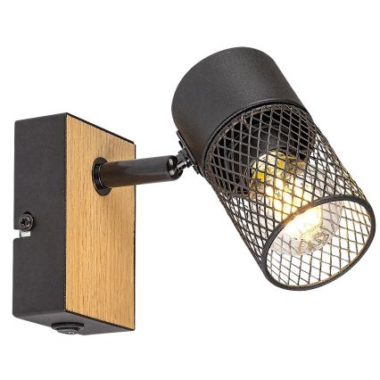 Rabalux - Foco de pared 1xE14/40W/230V roble
