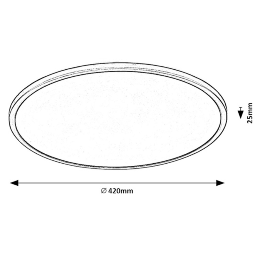 Rabalux - Plafón LED regulable LED/22W/230V 3000K 42 cm