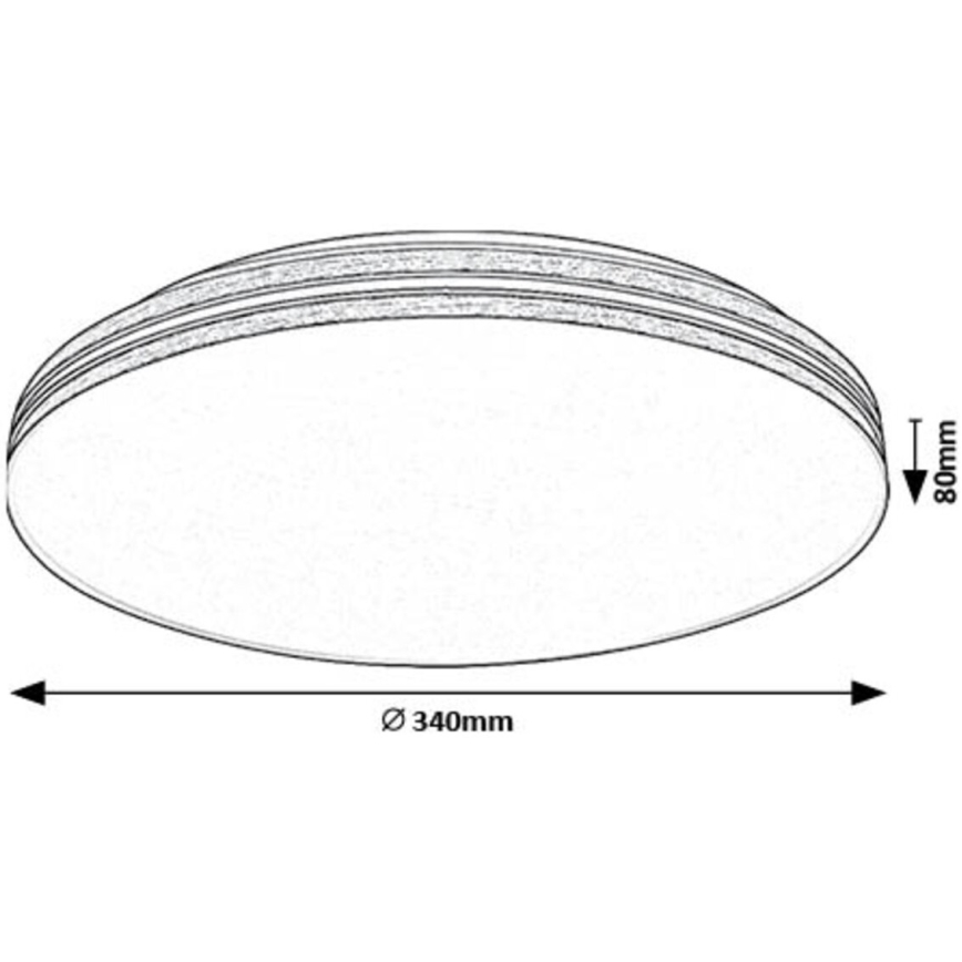 Rabalux - Plafón LED LED/18W/230V 4000K diá. 34 cm