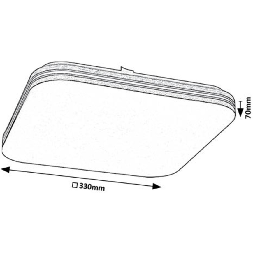 Rabalux - Plafón LED LED/18W/230V 4000K 33x33 cm