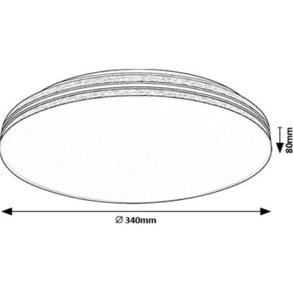 Rabalux - Plafón LED LED/18W/230V 4000K diá. 34 cm