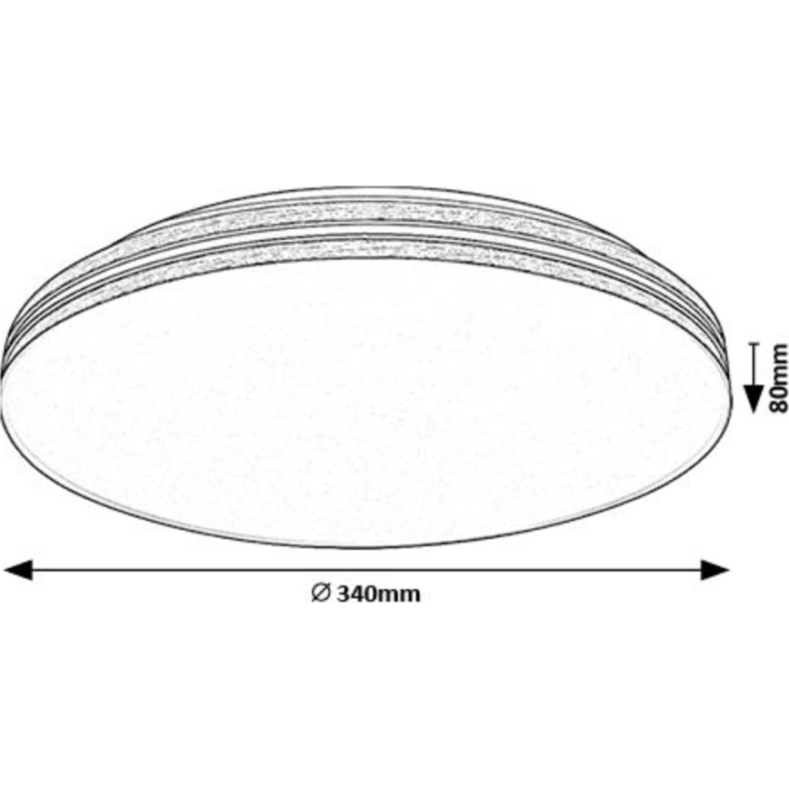 Rabalux - Plafón LED LED/18W/230V 4000K diá. 34 cm