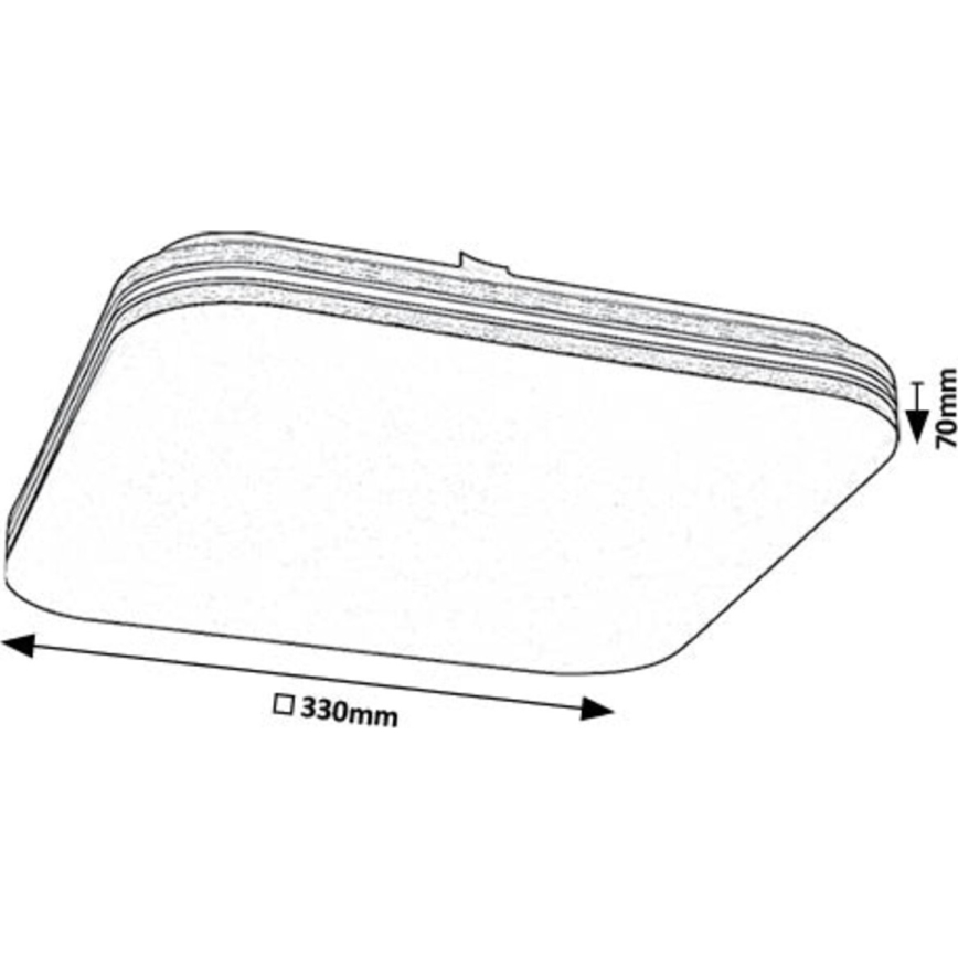 Rabalux - Plafón LED LED/18W/230V 4000K 33x33 cm