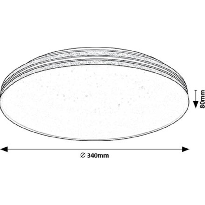 Rabalux - Plafón LED LED/18W/230V 3000K diá. 34 cm