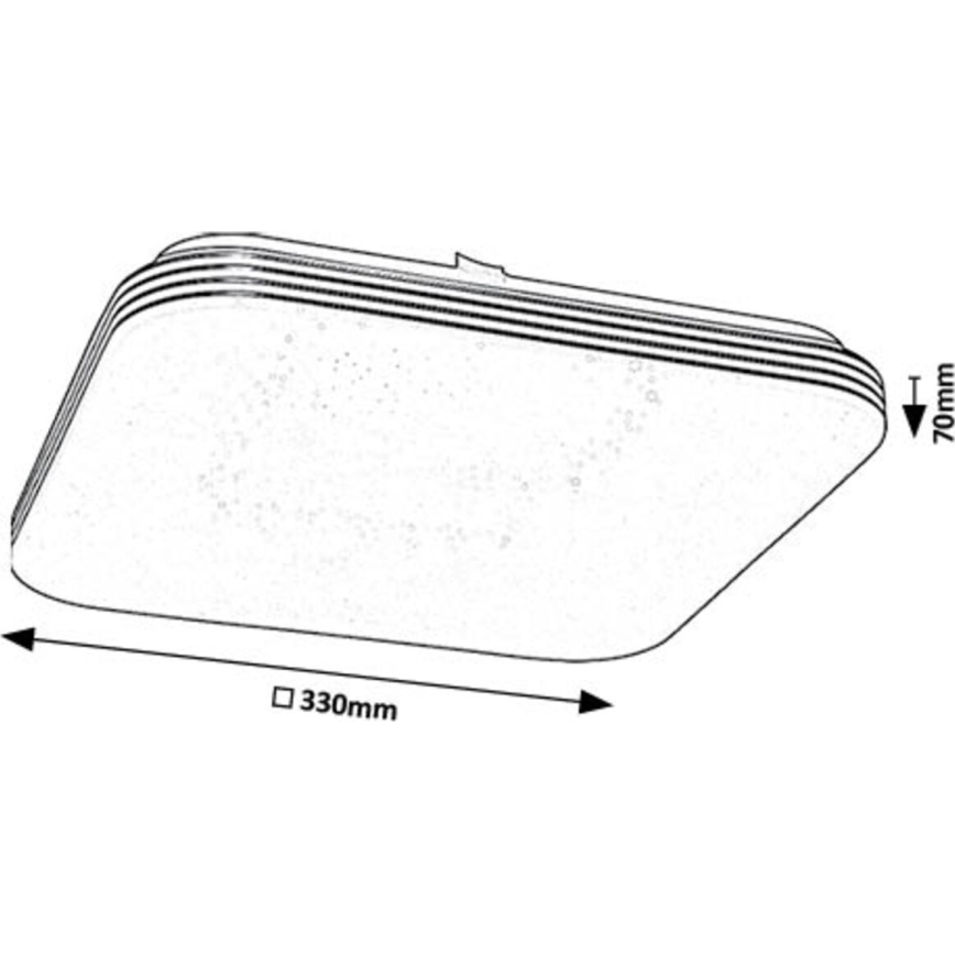 Rabalux - Plafón LED LED/18W/230V 4000K 33x33 cm
