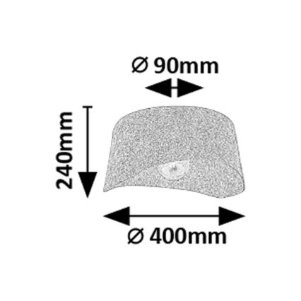 Rabalux - Lámpara de techo 1xE27/10W/230V diámetro 40 cm