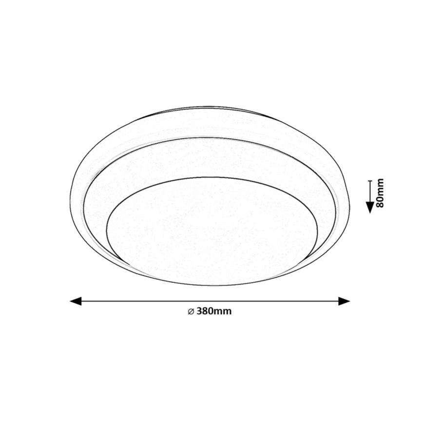 Rabalux - Plafón LED LED/24W/230V 4000K diá. 38 cm