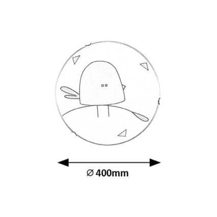 Rabalux - Lámpara de techo infantil 2xE27/60W/230V Ø 40 cm