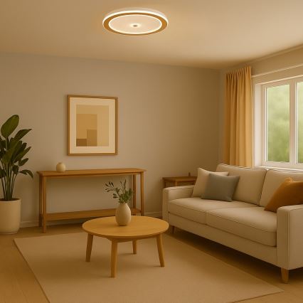 Rabalux - Lámpara de techo LED regulable LED/34W/230V 3000-6500K Ø 51 cm + mando a distancia