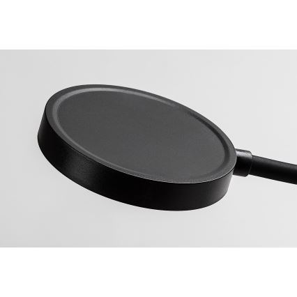 Rabalux - Lámpara de pared LED regulable 4W/230V con puerto USB para conectar a la toma de corriente, negra