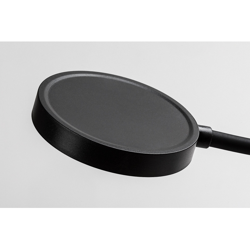 Rabalux - Lámpara de pared LED regulable 4W/230V con puerto USB para conectar a la toma de corriente, negra