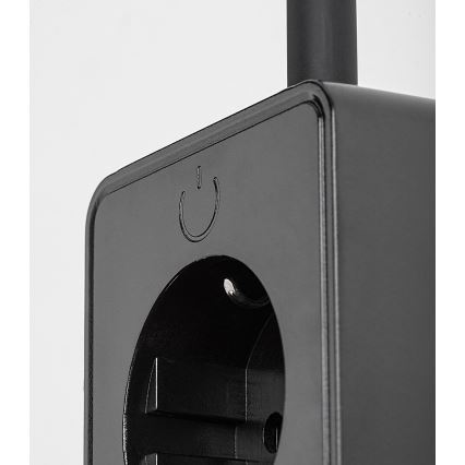 Rabalux - Lámpara de pared LED regulable 4W/230V con puerto USB para conectar a la toma de corriente, negra