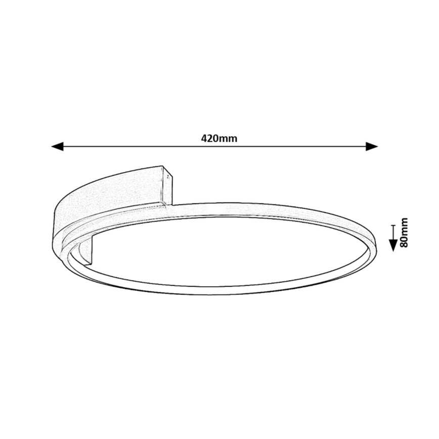 Rabalux - Luminaria de techo LED/23W/230V diámetro 42 cm
