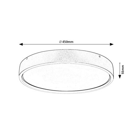 Rabalux - Plafón LED/37W/230V Ø 45 cm