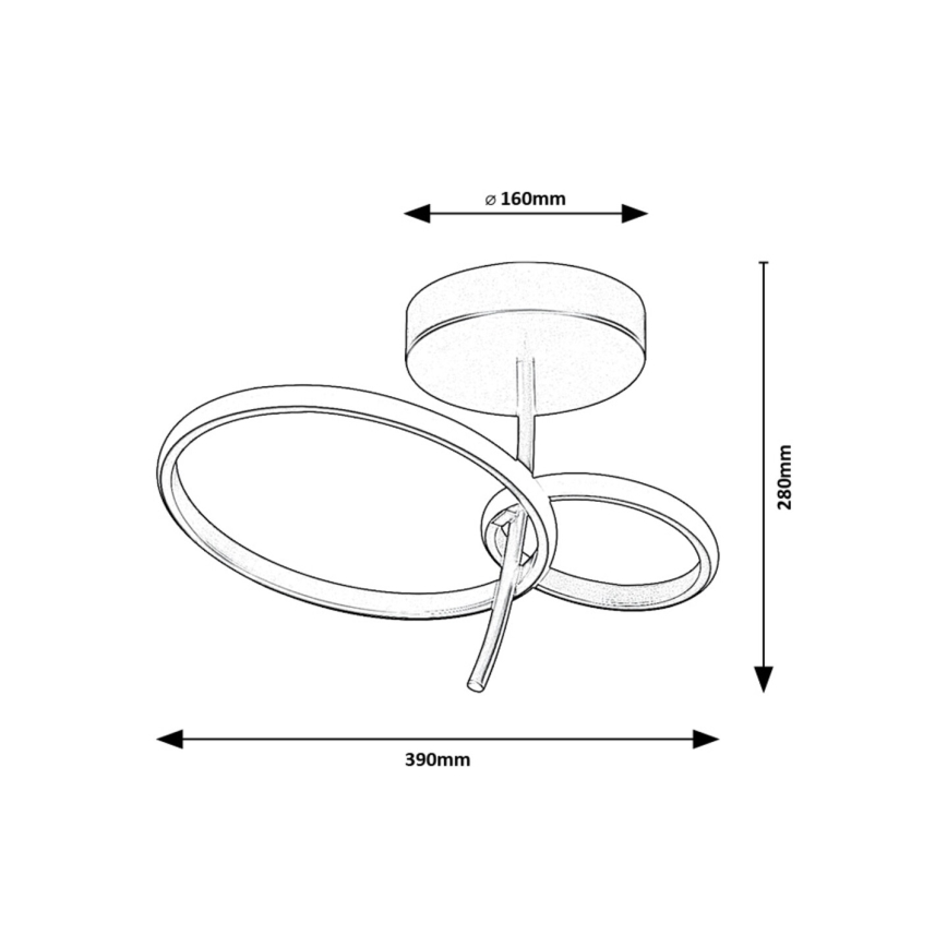 Rabalux - Lámpara colgante LED LED/24W/230V