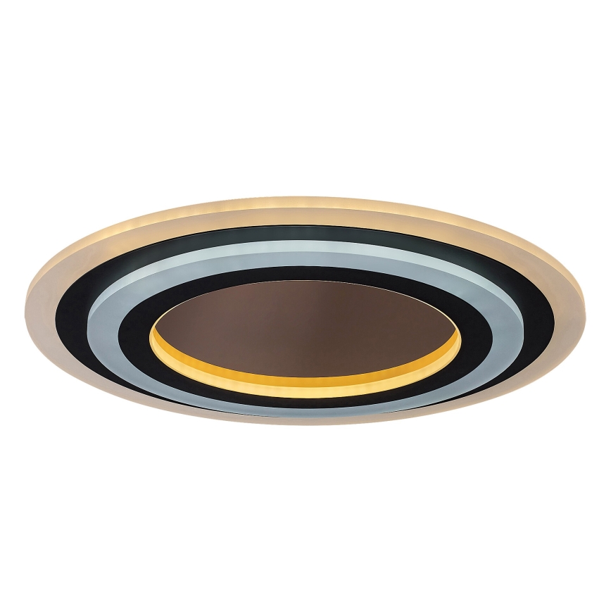 Rabalux - Plafón LED regulable LED/56W/230V 3000/4000/6000K cromo mate/negro + control remoto