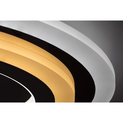 Rabalux - Luminaria de techo LED regulable LED/56W/230V 3000/4000/6000K cromo mate + mando a distancia diámetro 45 cm