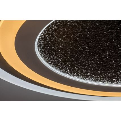 Rabalux - Lámpara de techo LED regulable LED/56W/230V 3000/4000/6000K negra + control remoto, diámetro 45 cm