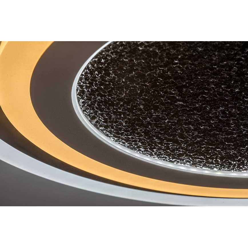 Rabalux - Lámpara de techo LED regulable LED/56W/230V 3000/4000/6000K negra + control remoto, diámetro 45 cm