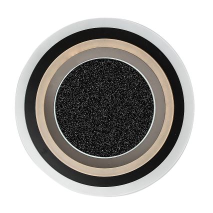 Rabalux - Lámpara de techo LED regulable LED/56W/230V 3000/4000/6000K negra + control remoto, diámetro 45 cm